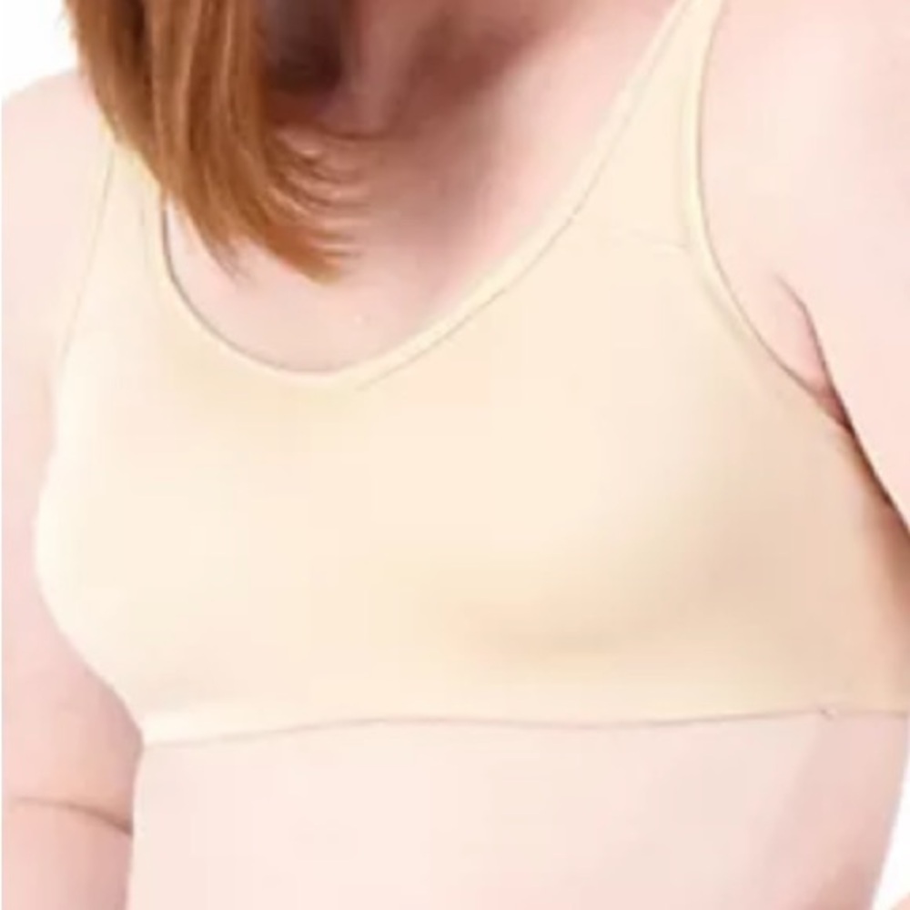 Cuddl Duds Soft Peach  Wire Free Non Padded Bra